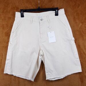JOHN ELLIOTT Shorts Mens Size 1 Small Cream Cut Off Work Short Carpenter $348